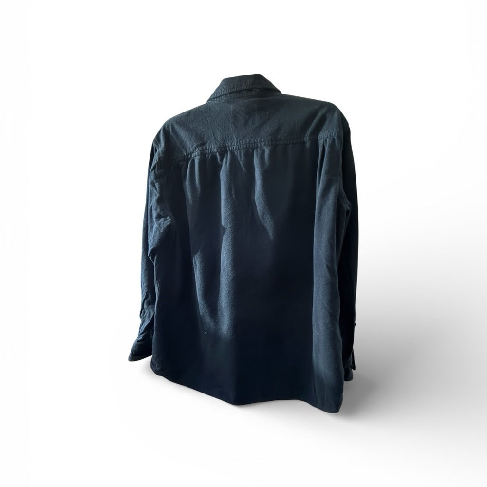 St. John's Bay Men's Black Button-Up Shirt Jacket - Picture 2 of 4